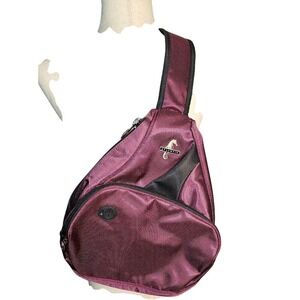 Atlantic Crossbody Sling Bag in Purple Burgundy Backpack